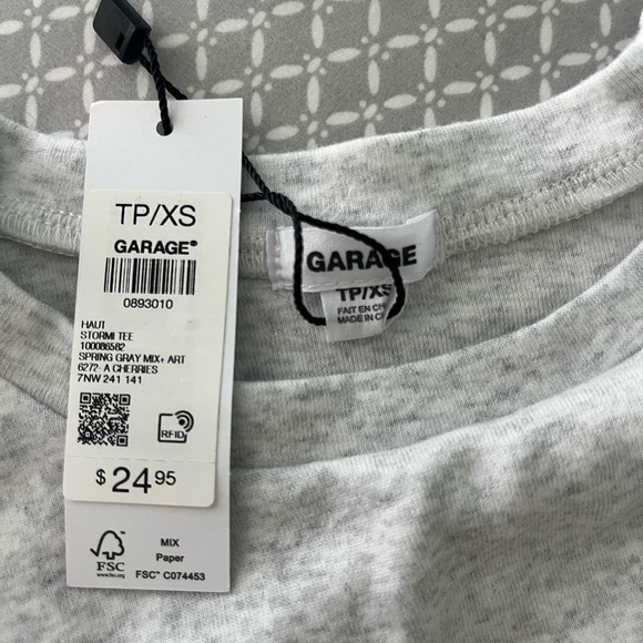 Light Gray Garage Cherry Stormi Tee - Picture 3 of 3